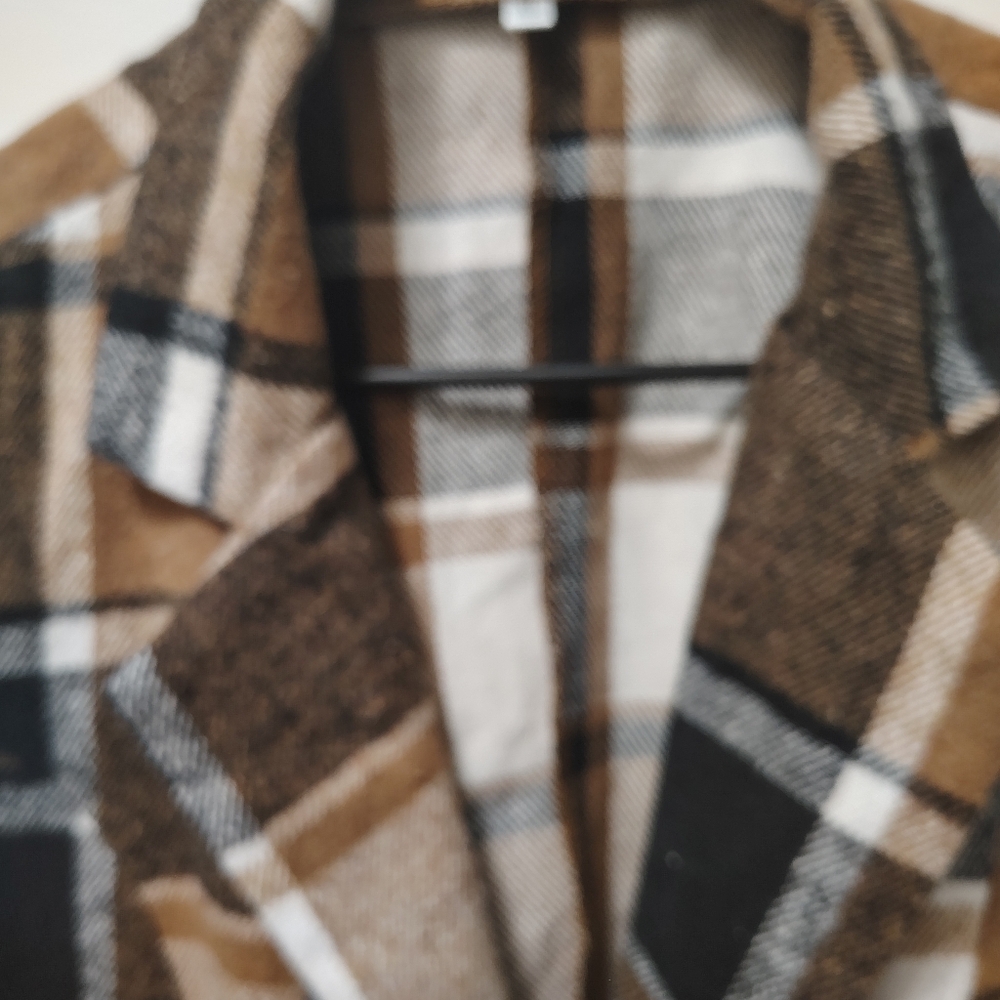 Unlisted Checkered Blazer in Brown and Black